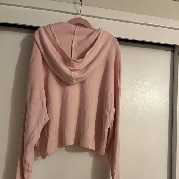 Zara cropped pink sweater with hood - Picture 2 of 4